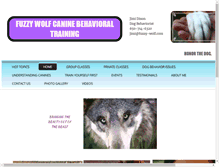 Tablet Screenshot of fuzzy-wolf.com